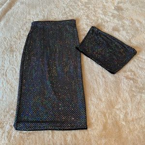 H&M crop top & shirt set